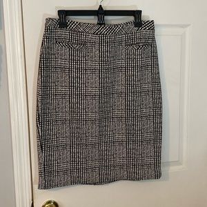 Talbots black and white skirt